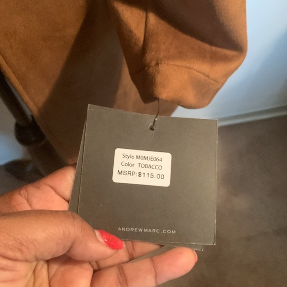 Marc New York 3/4 Length Faux Suede Coat - Picture 6 of 6